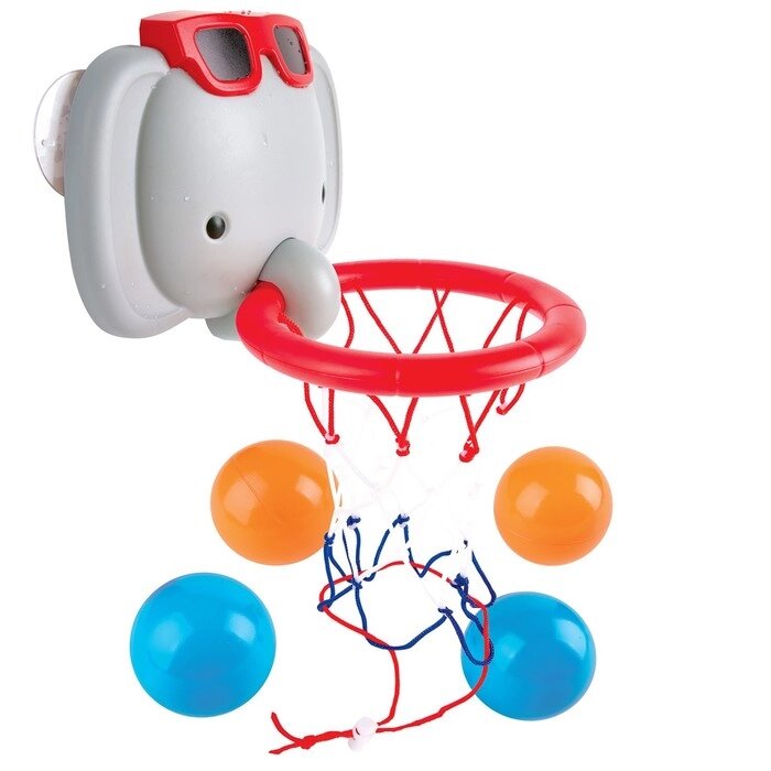 Игрушка Hape "Баскетбольное кольцо" "Слоник" для купания в ванной от компании Интернет-гипермаркет «MALL24» - фото 1