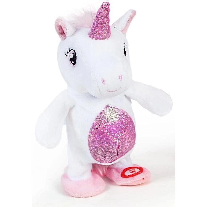Интерактивная мягкая игрушка "Единорог" Ripetix, в подарочной упаковке, белый от компании Интернет-гипермаркет «MALL24» - фото 1