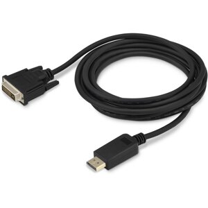 Кабель аудио-видео Buro 1.1v DisplayPort (m)/DVI-D (Dual Link) (m) 3м. позолоч. конт. черный 107481