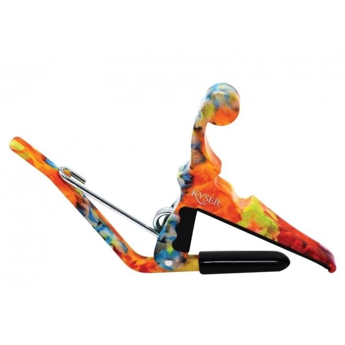 Каподастр для укулеле KYSER KULEA цвет гавайская гирлянда из цветов (LEI) от компании Интернет-гипермаркет «MALL24» - фото 1