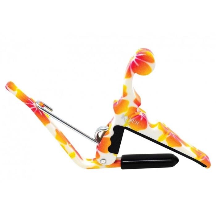 Каподастр для укулеле KYSER KUPHA цвет пастельный с рисунком гибискуса от компании Интернет-гипермаркет «MALL24» - фото 1