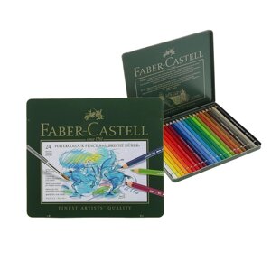 Карандаши художественные акварельные Faber-Castell ALBRECHT DÜRER 24 цветов, металлическая коробка