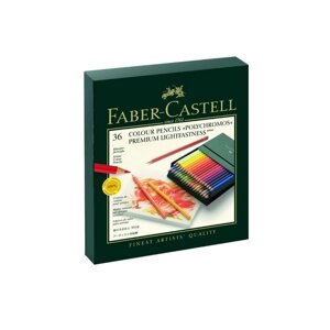 Карандаши художественные набор Faber-Castell Polychromos 36 цветов, в коробке из искусственной кожи