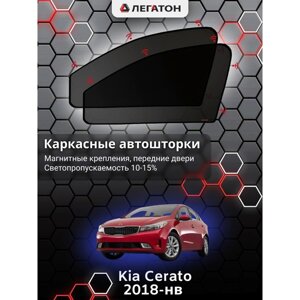 Каркасные шторки Kia Cerato 4 2018-н. в передние (маг)