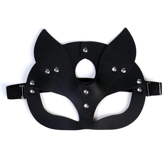 Карнавальная маска Кошка, цвет черный от компании Интернет-гипермаркет «MALL24» - фото 1