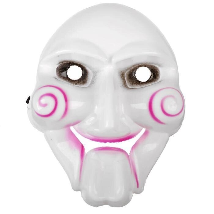 Карнавальная маска "Пила", цвет белый от компании Интернет-гипермаркет «MALL24» - фото 1