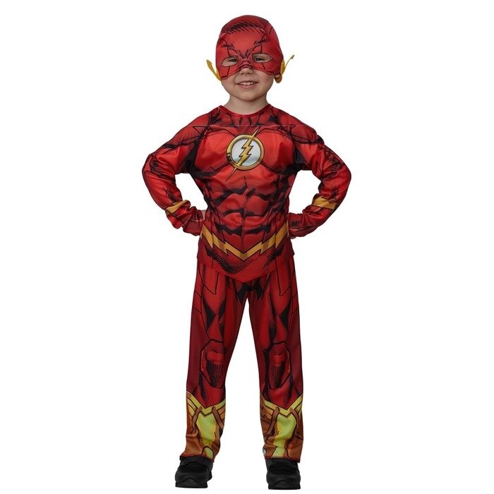 Карнавальный костюм "Флэш" без мускулов Warner Brothers р. 116-60 от компании Интернет-гипермаркет «MALL24» - фото 1