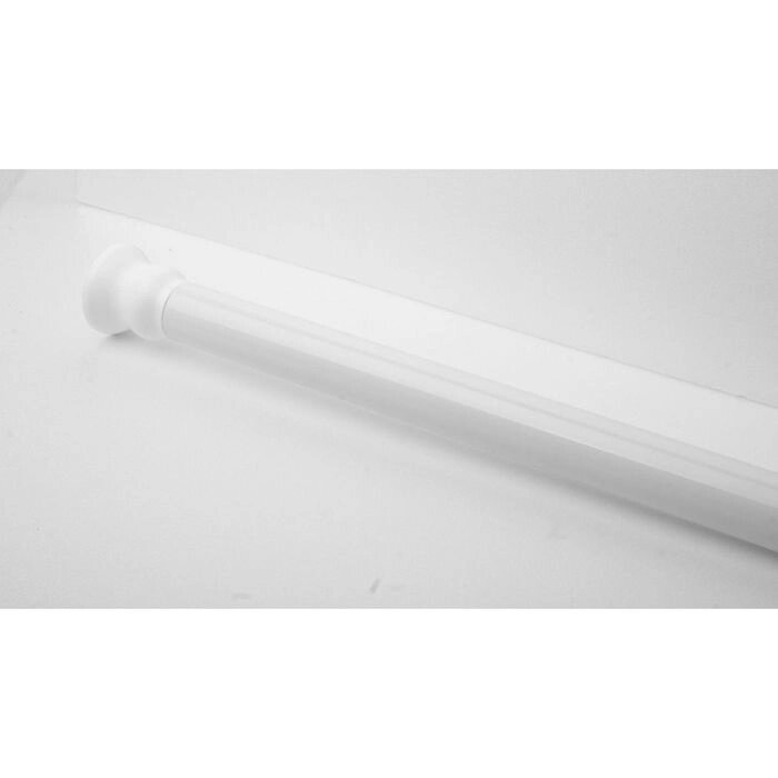 Карниз для ванной телескопический, d=25 мм, 110-245 см, цвет белый от компании Интернет-гипермаркет «MALL24» - фото 1