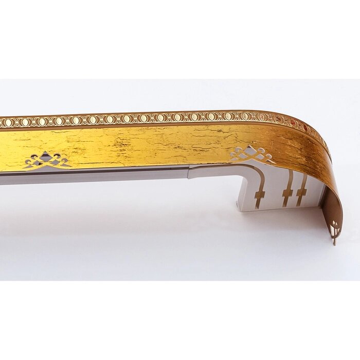 Карниз трёхрядный "Моцарт", ширина 340 см, золото, цвет антик от компании Интернет-гипермаркет «MALL24» - фото 1