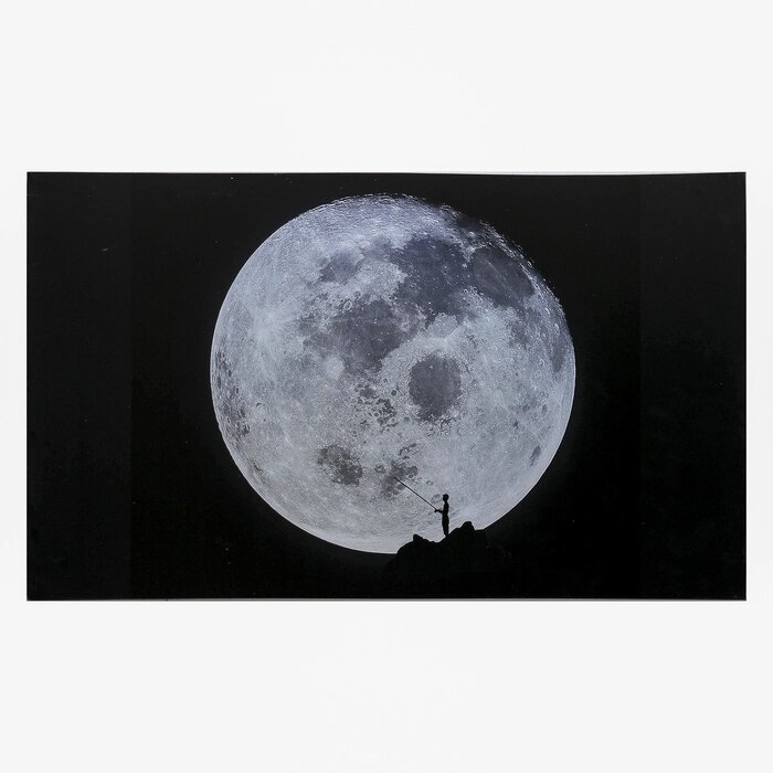 Картина на холсте "Луна" 60х100 см от компании Интернет-гипермаркет «MALL24» - фото 1
