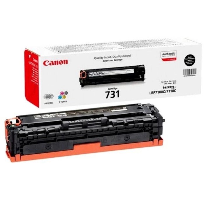 Картридж Canon 731BK 6272B002 для LBP7110 (1400k), черный от компании Интернет-гипермаркет «MALL24» - фото 1