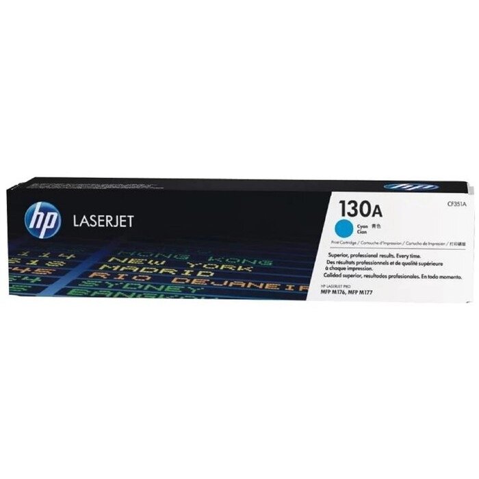 Картридж HP 130A CF351A для M153/M176/M177 (1000k), голубой от компании Интернет-гипермаркет «MALL24» - фото 1