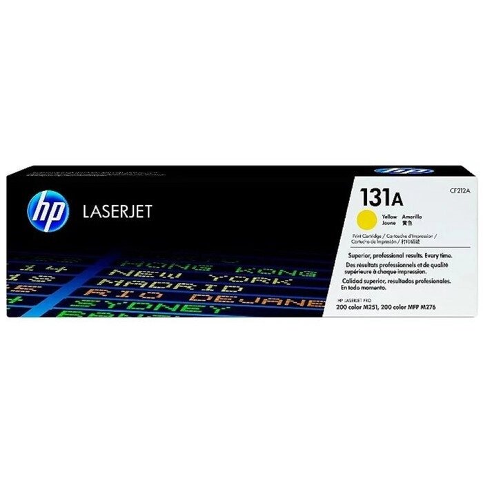 Картридж HP 131A CF212A для LJ Pro M251/M276 (1800k), желтый от компании Интернет-гипермаркет «MALL24» - фото 1