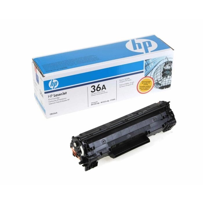 Картридж HP 36A CB436A для LJ M1522x/M1120x/P1505x (2000k), черный от компании Интернет-гипермаркет «MALL24» - фото 1