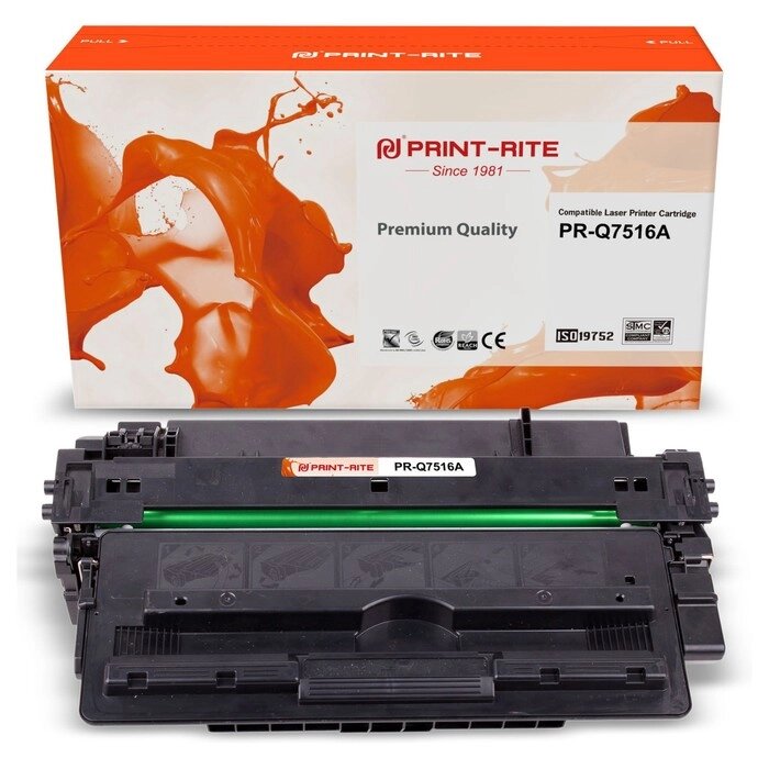 Картридж лазерный Print-Rite PR-Q7516A TFH415BPU1J черный (12000стр.) для HP LJ 5200/5200N/   107413 от компании Интернет-гипермаркет «MALL24» - фото 1