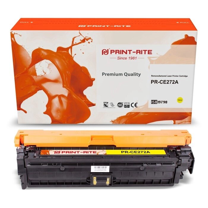 Картридж лазерный Print-Rite TRH863CPU1J PR-CE272A CE272A желтый (15000стр.) для HP LJ Ent   1074136 от компании Интернет-гипермаркет «MALL24» - фото 1