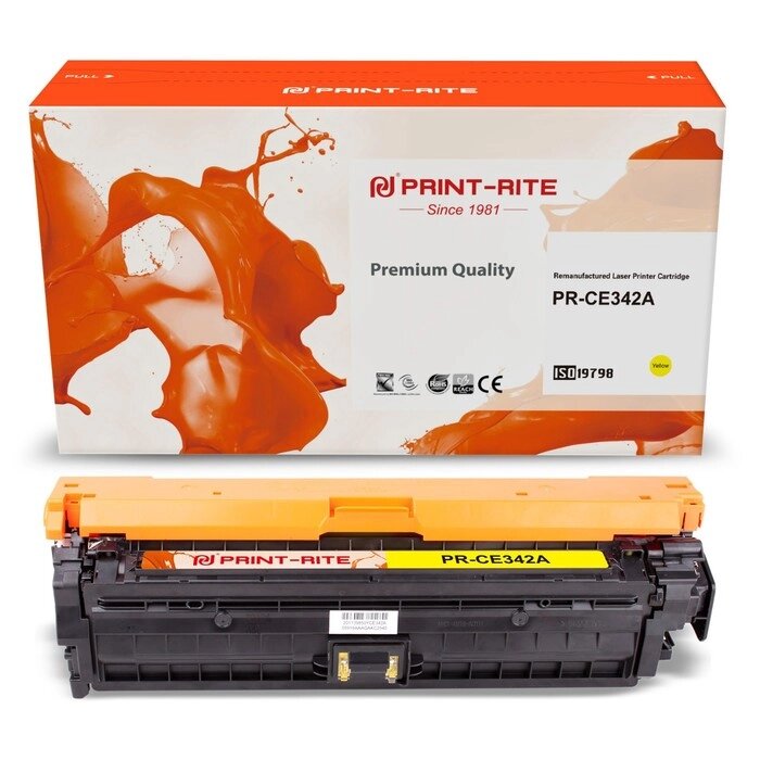 Картридж лазерный Print-Rite TRHE96YPU1J PR-CE342A CE342A желтый (16000стр.) для HP CLJ M77   107413 от компании Интернет-гипермаркет «MALL24» - фото 1