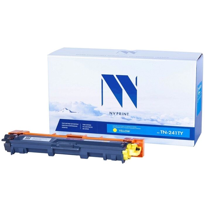 Картридж NV PRINT TN-241T для Brother HL-3140/3150/3170/DCP-9020/MFC-9140 (1400k), желтый от компании Интернет-гипермаркет «MALL24» - фото 1