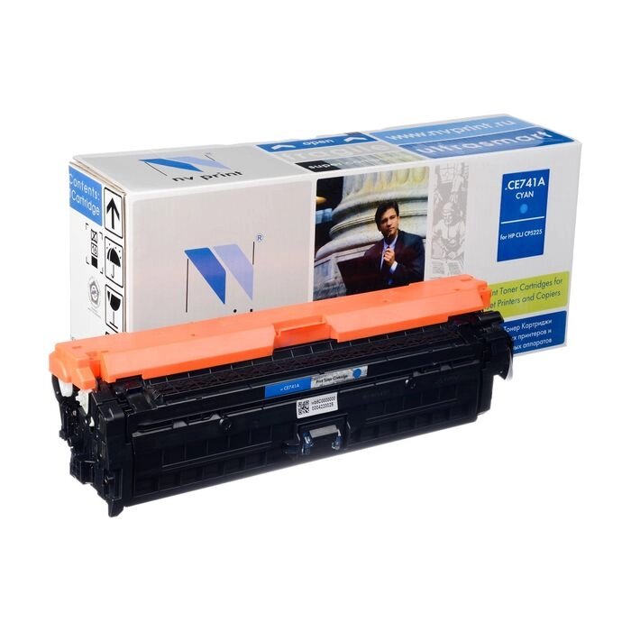 Картридж NVP совместимый HP CE741A Cyan для LaserJet Color CP5220/CP5225/CP5225dn/CP5225n от компании Интернет-гипермаркет «MALL24» - фото 1