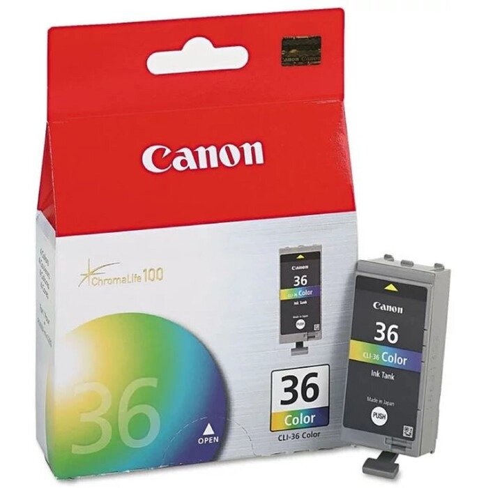 Картридж струйный Canon CLI-36 1511B001 многоцветный для Canon Pixma 260mini от компании Интернет-гипермаркет «MALL24» - фото 1