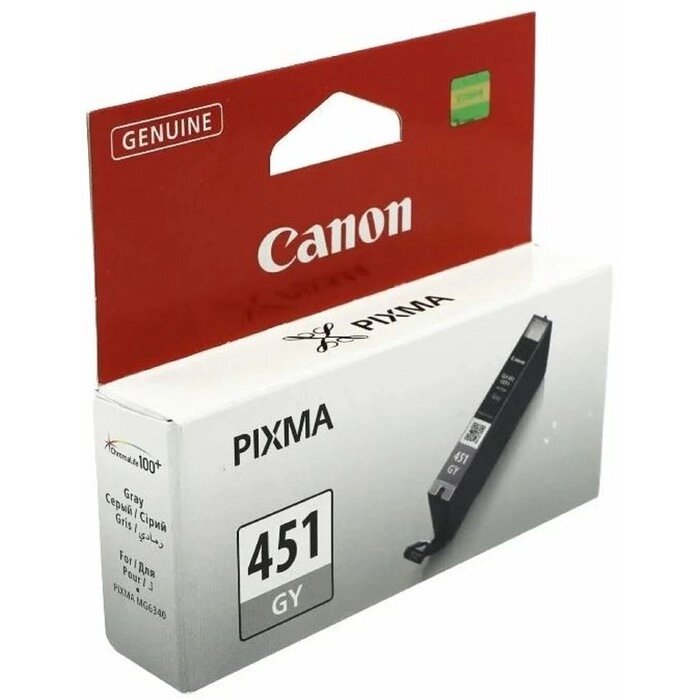 Картридж струйный Canon CLI-451GY 6527B001 серый для Canon Pixma MG6340 от компании Интернет-гипермаркет «MALL24» - фото 1