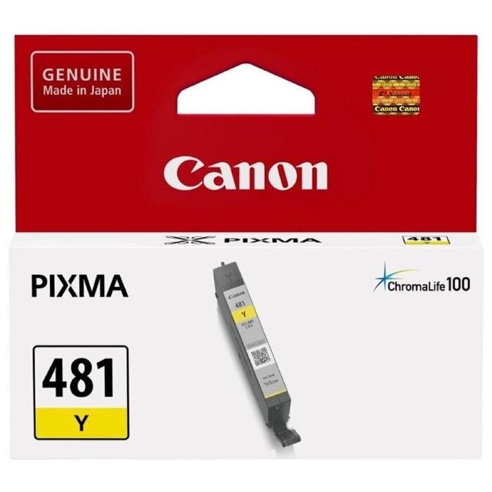 Картридж струйный Canon CLI-481 Y 2100C001 желтый для Canon Pixma TS5140/6140/8140/8540 от компании Интернет-гипермаркет «MALL24» - фото 1