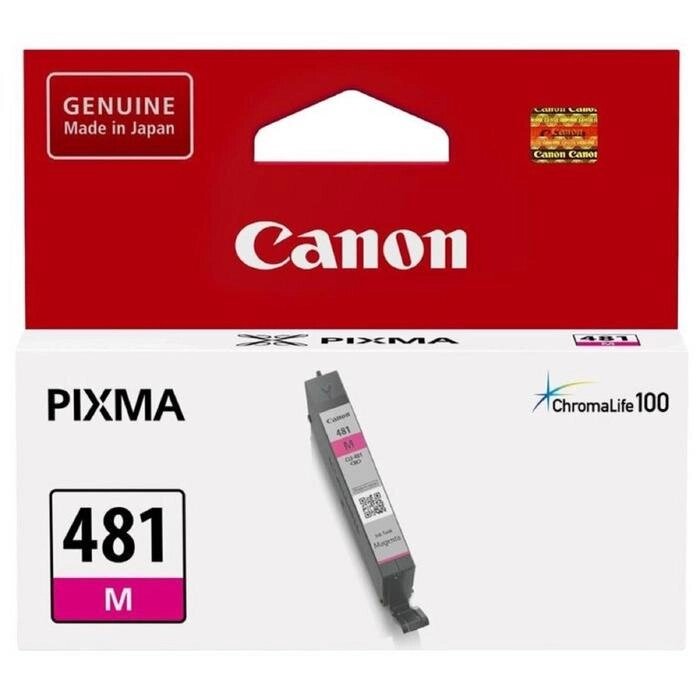 Картридж струйный Canon CLI-481M пурпурный для Canon PixmaTS6140/TS8140TS/TS9140/TR7540 от компании Интернет-гипермаркет «MALL24» - фото 1