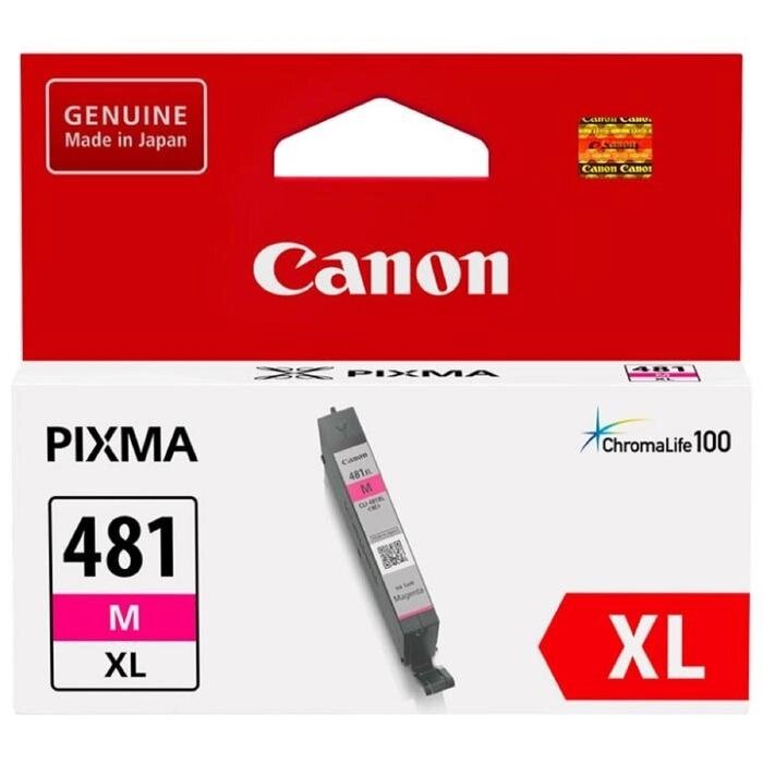 Картридж струйный Canon CLI-481XLM пурпурный для Canon Pixma TS6140/TS8140TS/TS9140/TR7540 от компании Интернет-гипермаркет «MALL24» - фото 1