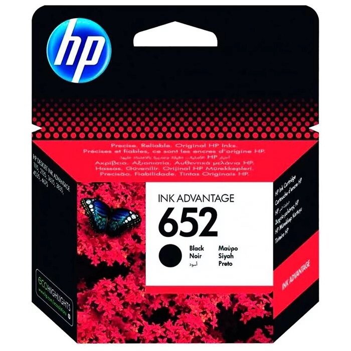 Картридж струйный HP 652 F6V25AE черный для HP DJ IA 1115/2135/3635/4535/3835/4675 (360стр.)   17249 от компании Интернет-гипермаркет «MALL24» - фото 1