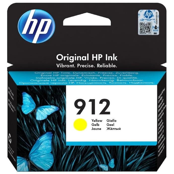 Картридж струйный HP 912 3YL79AE желтый для HP DJ IA OfficeJet 801x/802x (315стр.) от компании Интернет-гипермаркет «MALL24» - фото 1