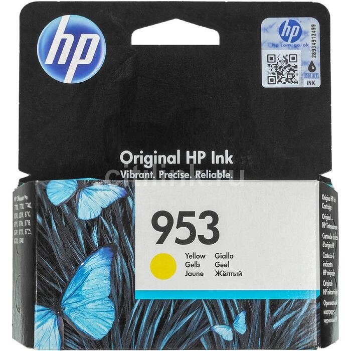 Картридж струйный HP 953 F6U14AE желтый для HP OJP 8710/8715/8720/8730/8210/8725 (700стр.) от компании Интернет-гипермаркет «MALL24» - фото 1