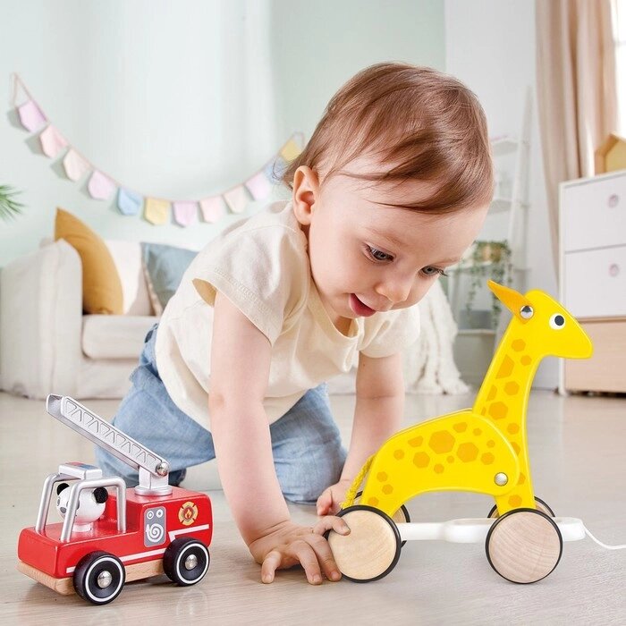 Каталка детская Hape "Зверики", "Жираф" от компании Интернет-гипермаркет «MALL24» - фото 1