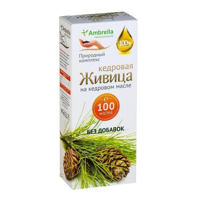 Кедровая живица на кедровом масле без добавок, от холестерина, 100 мл от компании Интернет-гипермаркет «MALL24» - фото 1