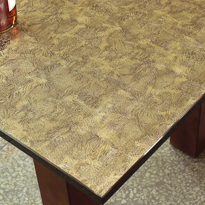 Клеёнка для стола Table Mat Metallic, велюр золото, 80 см, рулон 20 пог. м от компании Интернет-гипермаркет «MALL24» - фото 1