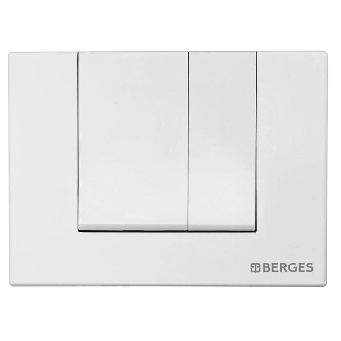 Кнопка управления BERGES NOVUM S1, для скрытых систем инсталляции, белый от компании Интернет-гипермаркет «MALL24» - фото 1