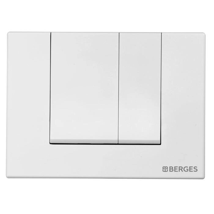 Кнопка управления BERGES NOVUM S4, для скрытых систем инсталляции, белый от компании Интернет-гипермаркет «MALL24» - фото 1