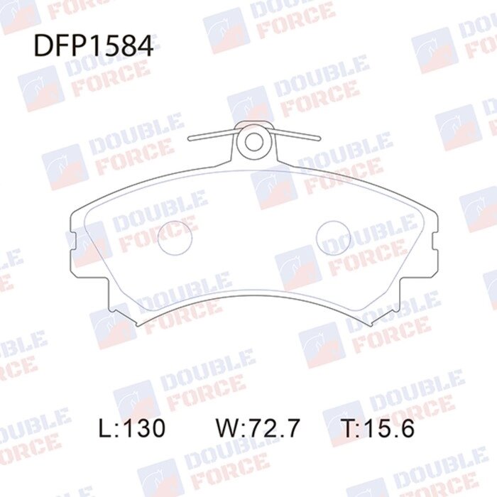 Колодки тормозные дисковые Double Force DFP1584 от компании Интернет-гипермаркет «MALL24» - фото 1