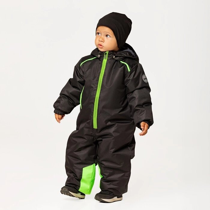 Комбинезон детский, цвет чёрный/салатовый, рост 74 см от компании Интернет-гипермаркет «MALL24» - фото 1