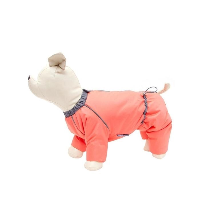 Комбинезон Osso "Снежинка" для собак, сука, размер 28 (ДС 28, ОШ 34, ОГ 46), коралловый от компании Интернет-гипермаркет «MALL24» - фото 1