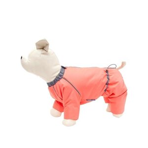 Комбинезон Osso "Снежинка" для собак, сука, размер 30 (ДС 30, ОШ 36, ОГ 50), коралловый