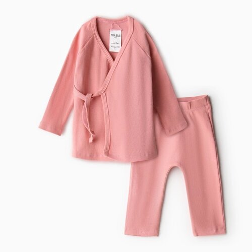Комплект детский (кофта и штаны) MINAKU, цвет пыльно-розовый, рост 92-98 см