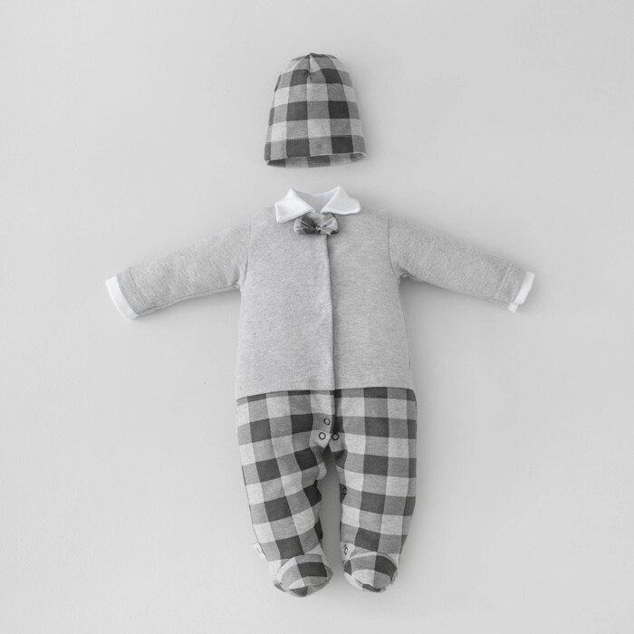 Комплект детский, рост 68-74 см, цвет серый меланж от компании Интернет-гипермаркет «MALL24» - фото 1