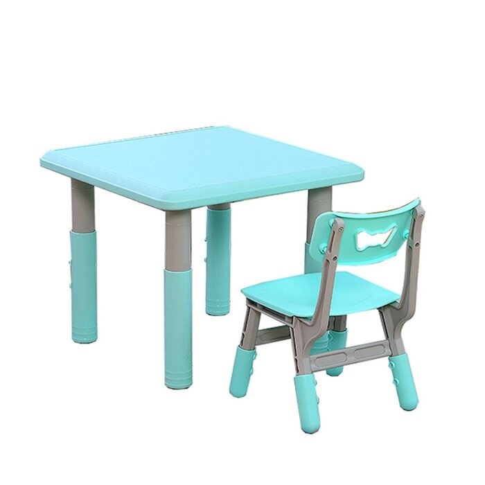 Комплект детской мебели: стол и стульчик, цвет ментол от компании Интернет-гипермаркет «MALL24» - фото 1