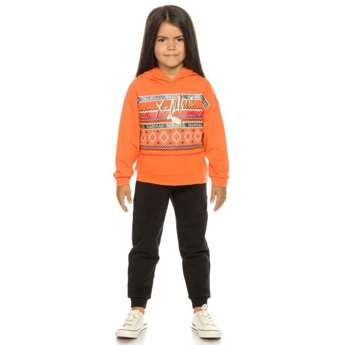 Комплект для девочек, рост 104 см, цвет оранжевый от компании Интернет-гипермаркет «MALL24» - фото 1