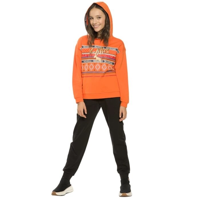 Комплект для девочек, рост 116 см, цвет оранжевый от компании Интернет-гипермаркет «MALL24» - фото 1