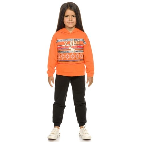 Комплект для девочек, рост 98 см, цвет оранжевый