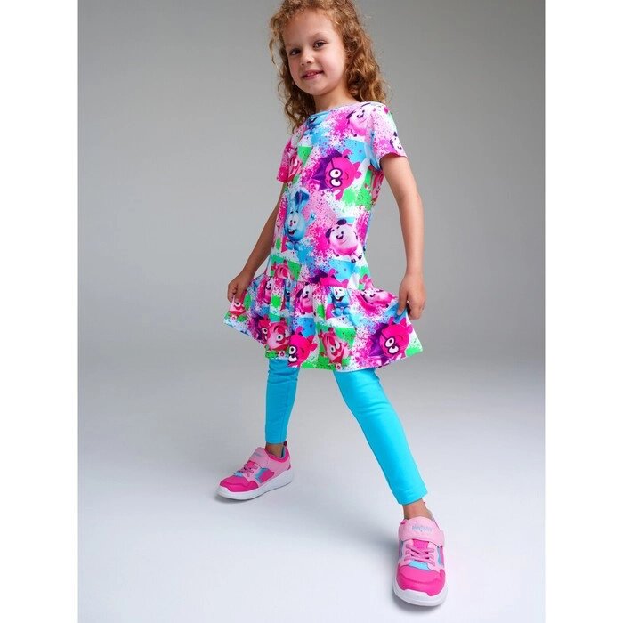 Комплект для девочки: платье, леггинсы, рост 110 см от компании Интернет-гипермаркет «MALL24» - фото 1