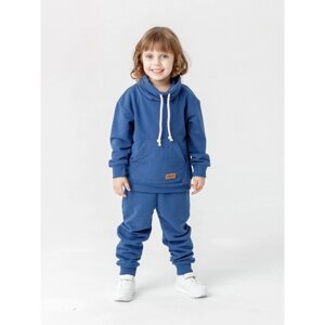 Комплект для девочки: свитшот, брюки "Арни", рост 104 см, цвет синий
