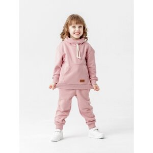 Комплект для девочки: свитшот, брюки "Арни", рост 116 см, цвет розовый