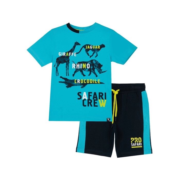 Комплект для мальчика: футболка, шорты, рост 104 см от компании Интернет-гипермаркет «MALL24» - фото 1
